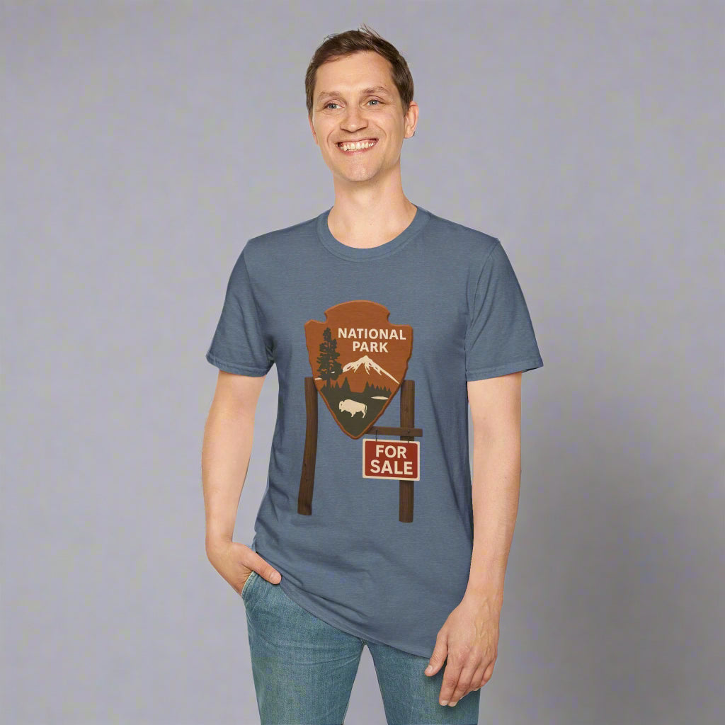 National Park For Sale Unisex Softstyle T-Shirt – Outdoor Adventure Tee
