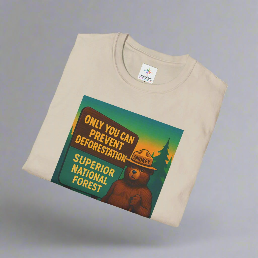 Smokey the Bear T-Shirt - Only You Can Save the Forest retro