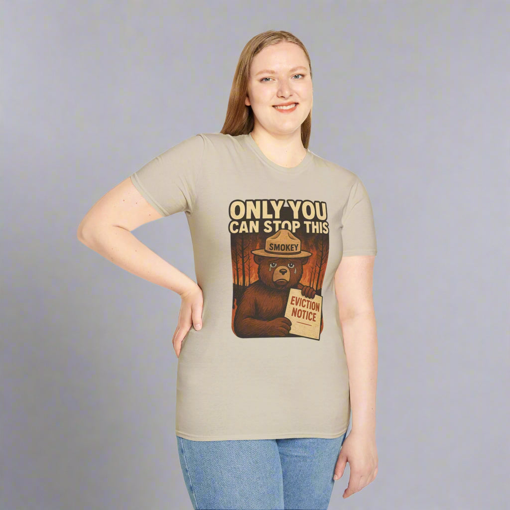 T-Shirt Smoky Bear Needs Your Help Unisex Softstyle