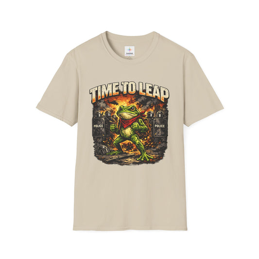 Frog Resist - Time To Leap Unisex Softstyle T-Shirt