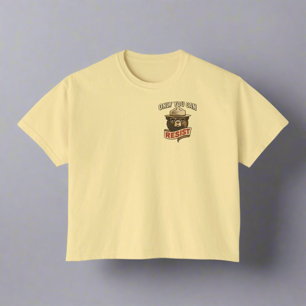 Women's Tee - Smokey the Bear Resist Graphic Shirt