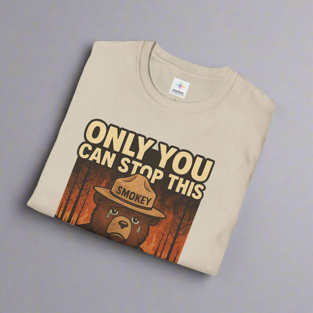 T-Shirt Smoky Bear Needs Your Help Unisex Softstyle