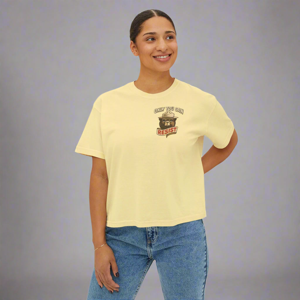Women's Tee - Smokey the Bear Resist Graphic Shirt