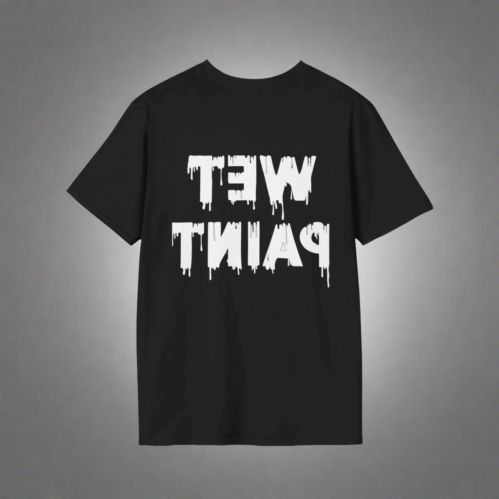 Softstyle T-Shirt with Wet Paint Sign Print