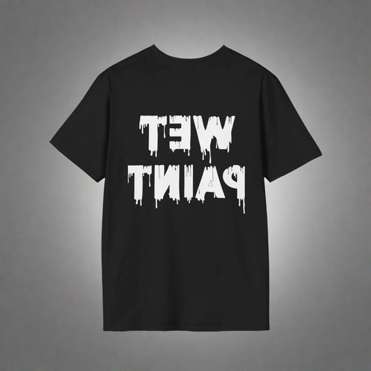 Softstyle T-Shirt with Wet Paint Sign Print