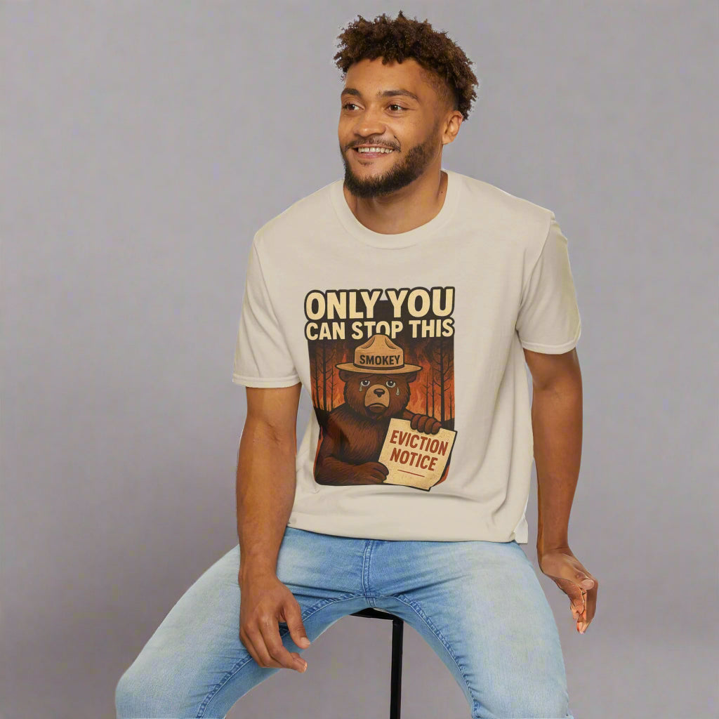 T-Shirt Smoky Bear Needs Your Help Unisex Softstyle