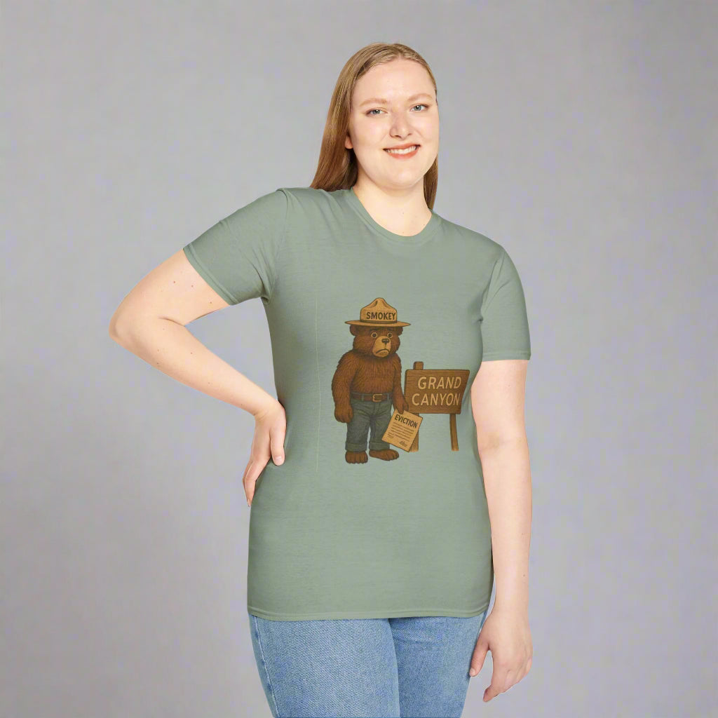 Graphic Tee Smokey the Bear Eviction Unisex Softstyle T-Shirt